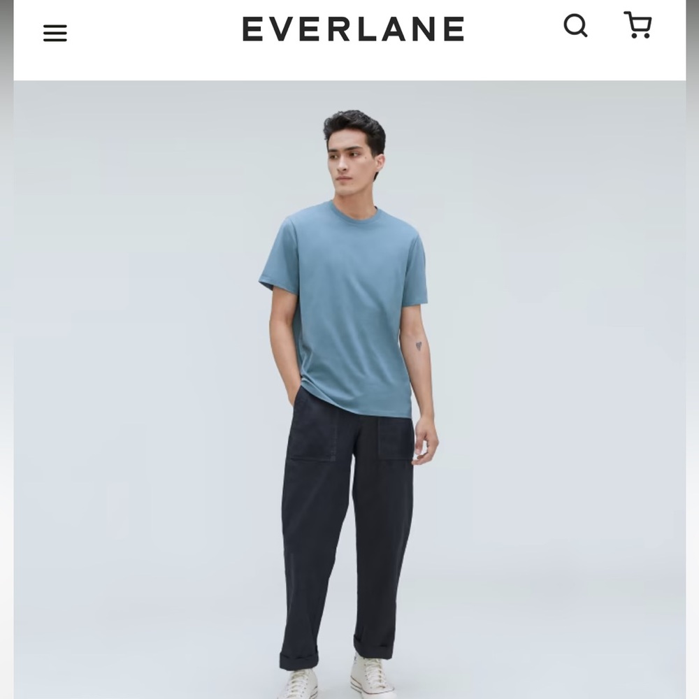 Everlane mens organic cotton tshirt - size M